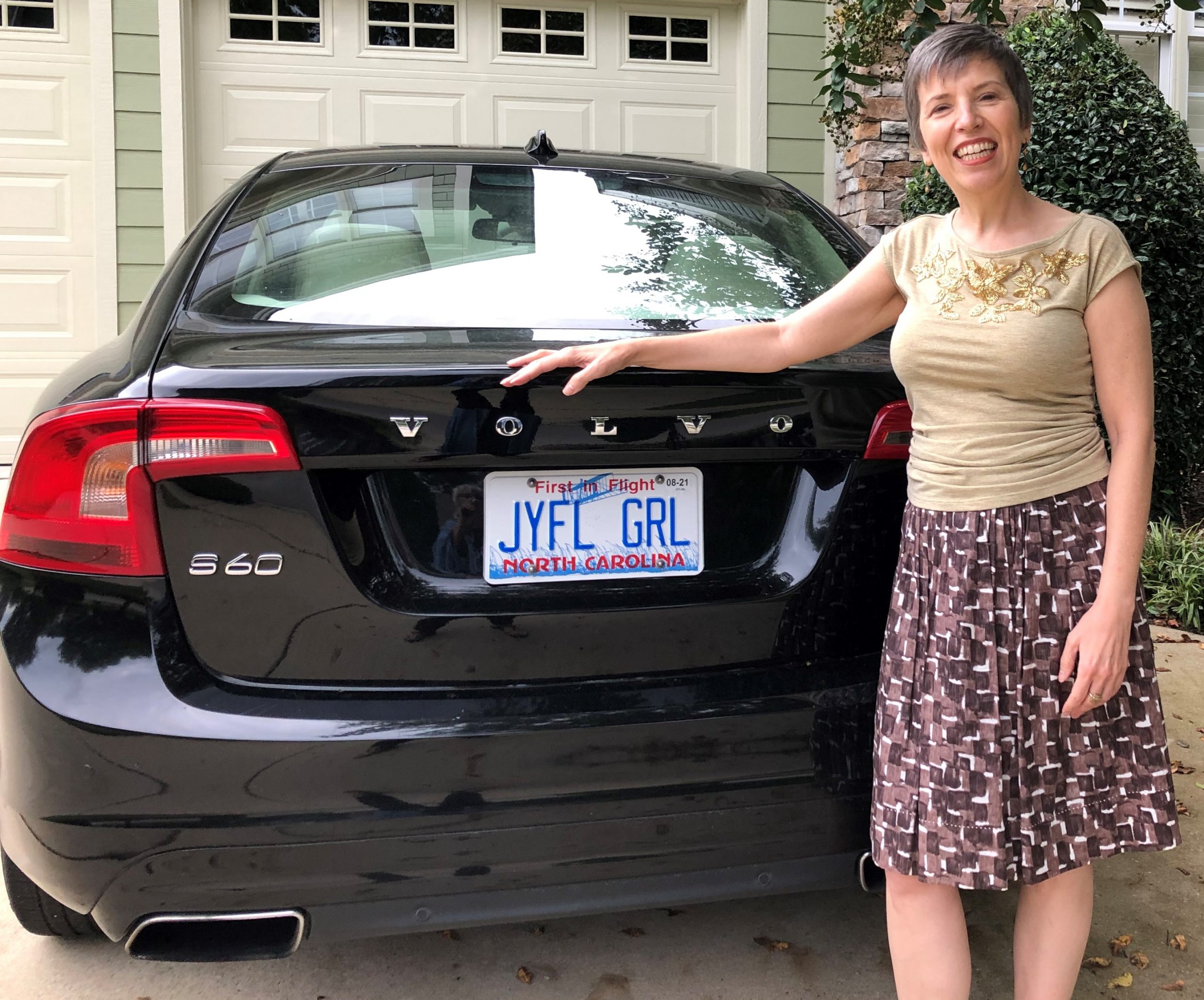 Marcy with Joyful Girl license plate